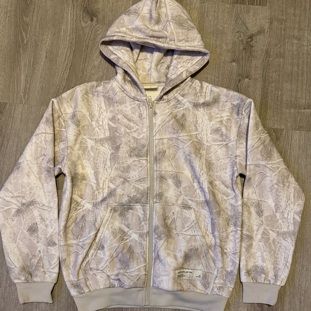 Comfrt silver birch ZipUp Hoodie Jacket medium excellent condition